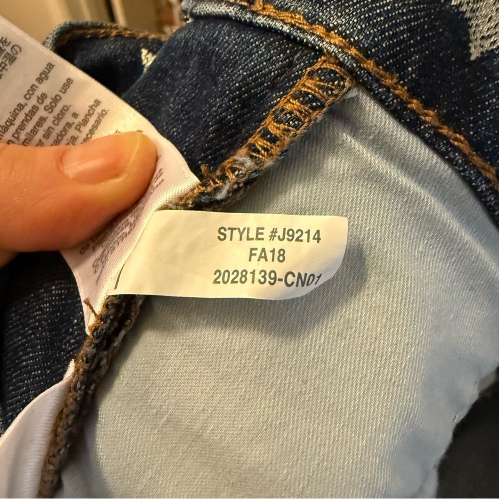 J. Crew High Rise Blue Jeans with Star Design - Picture 7 of 7